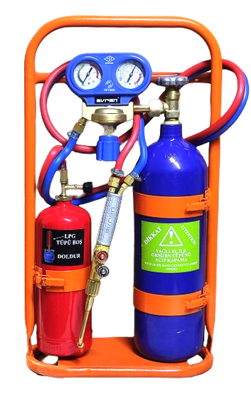 Oksijen Kaynak Seti Doldurulabilir Tüplü 6 Lt