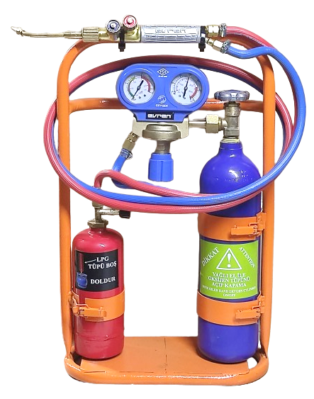 Oksijen Kaynak Seti Doldurulabilir Tüplü 2 Lt