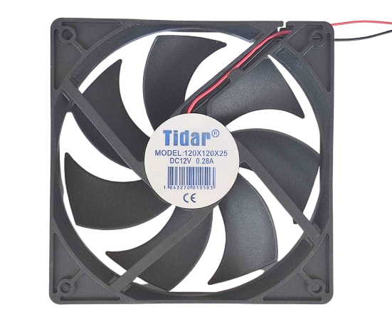 Tidar  120 x 120 x 25 Manyetik Kare Fan 12 V