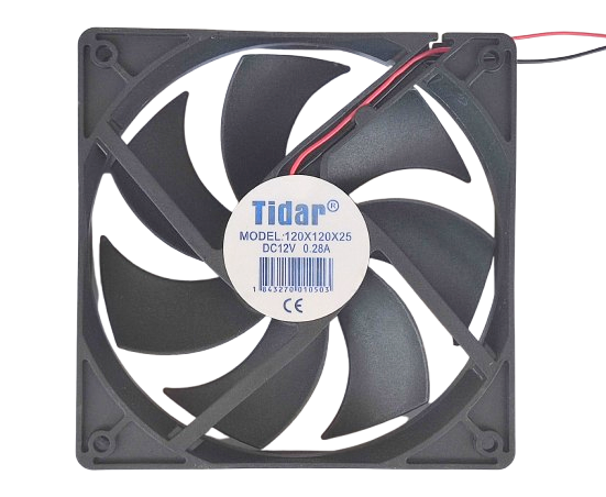 Tidar  120 x 120 x 25 Manyetik Kare Fan 12 V