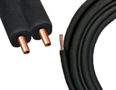 İzolasyonlu Klima Bakır Borusu Cform2- 1/4''+ 1/2'' / 9mm (R410A-VRV)-Siyah/B Class