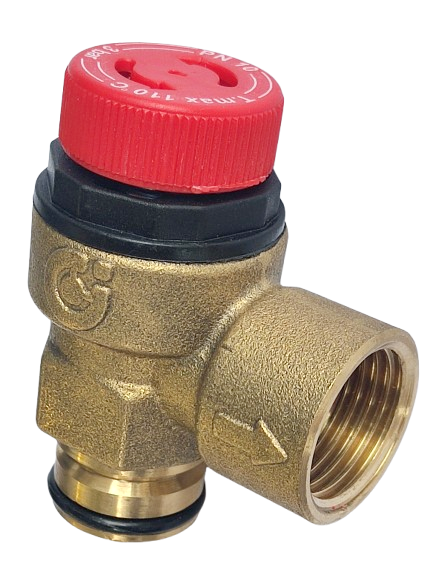 Caleffi  Geçmeli Kombi 3 Bar Emniyet Ventili