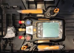 Testo - 550s - Akıllı Set - Kablosuz Kelepçe Sıcaklık Problarına Sahip Akıllı Dijital Manifold