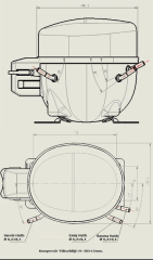 KONOR GQR12TG - 1/3 HP R-134A KOMPRESÖR
