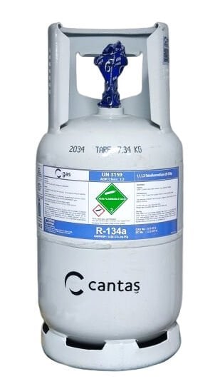 R-134a C-Gas Tekrar Doldurulabilir Tüplü 12 Kg