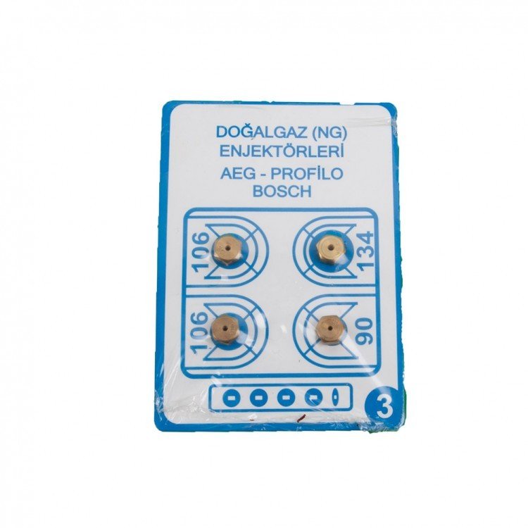7mm Doğalgaz Enjektör Aeg - Profilo - Bosch