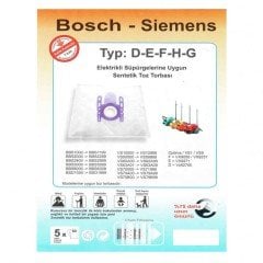 Bosch - Siemens - Profilo Typ: D-E-F-H-G Elektrikli Süpürge Torbası (5 adet)