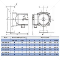 Duca Sirkülasyon Pompası XPS 25-6-130