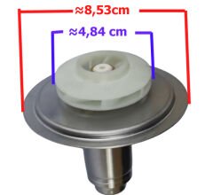 Wilo PARA ve YONOS için Kombi Sirkülasyon Pompası Rotor WER 15-6