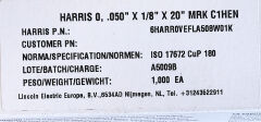 Harris E. 0 St. Kutu .050''x1/8''x20'' Kaynak Teli
