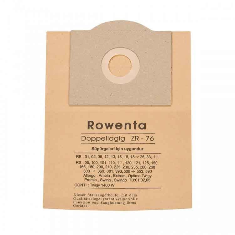 Rowenta Elektrikli Süpürge Zr 76 Astarlı Kağıt Toz Torbası