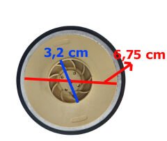 Demirdöküm Nepto için Kombi Sirkülasyon Pompası Rotoru SR Z107 Ters Yön