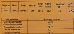 Huayi E190CA - 1/4 Hp - R600 - 190W  Ev Tipi Buzdolabı Motoru