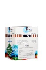 R407C D-Gas Tekrar Doldurulabilir Tüplü 4.5 Kg