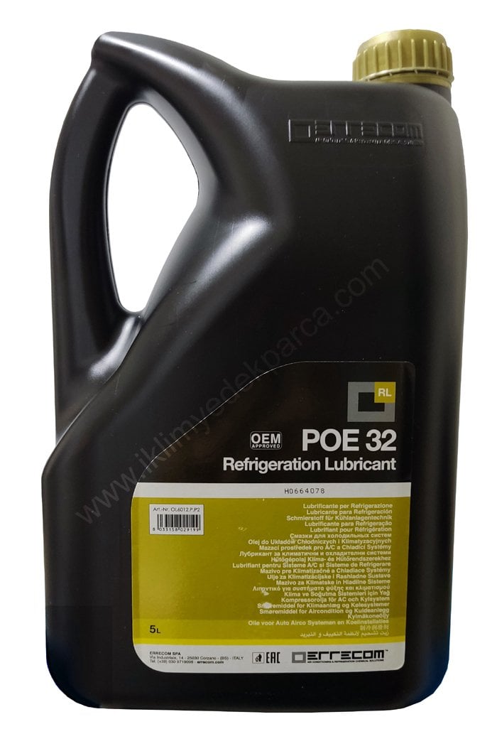 POE 32 Klima Kompresör Yağı 5 LT (Ester)